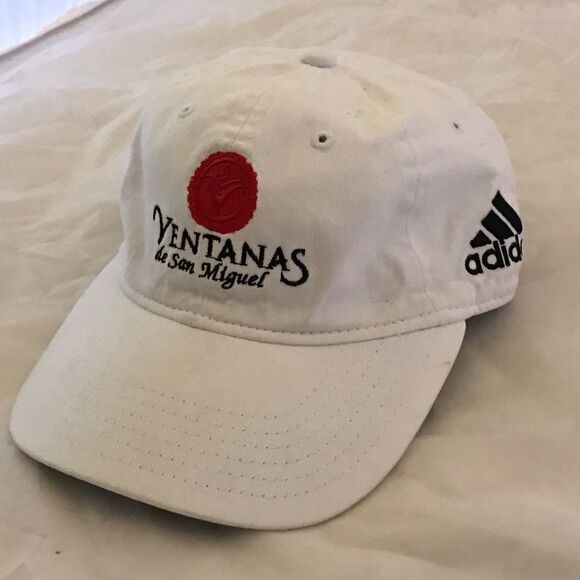 Adidas Ventanas de San Miguel White Black & Red Baseball Hat - Picture 9 of 13